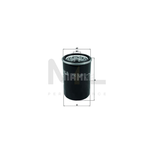 MAHLE ORIGINAL OC 1331 Oil Filter Spin-on Filter, with one anti-return valve | ML Performance Car Parts
