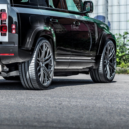 MANHART MHRDEFFL22105 FORGED LINE RIM SET FOR LAND ROVER DEFENDER  LIGHT GREY