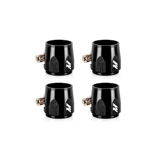 Mishimoto MMHXF-12-4-BK Aluminum -12AN Hex Finishers - Black