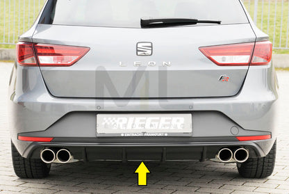 Rieger 00088139 SEAT 5F Leon FR Rear Diffuser 1 | ML Performance UK Car Parts