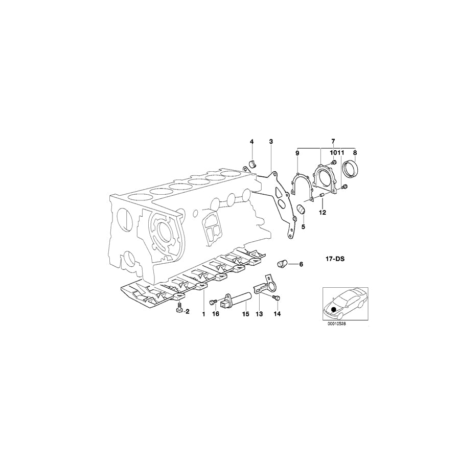 Genuine BMW 11112243270 E36 E34 E39 Bowl Reinforcement (Inc. 325td, 325tds & 525td) | ML Performance UK Car Parts