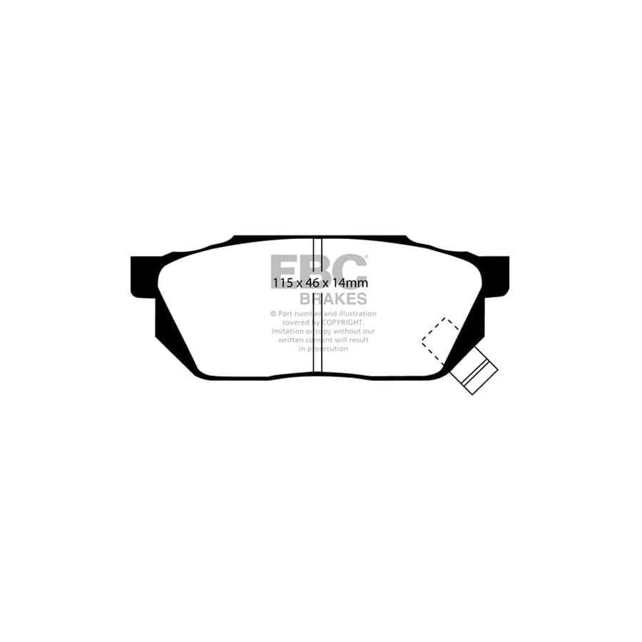 EBC PDKF2457 Honda Civic Ultimax Front Brake Pad & Plain Disc Kit 2 | ML Performance UK Car Parts