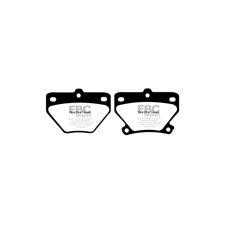 EBC DP41326R Toyota Yellowstuff Rear Brake Pads - Sumitomo Caliper 2 | ML Performance UK Car Parts