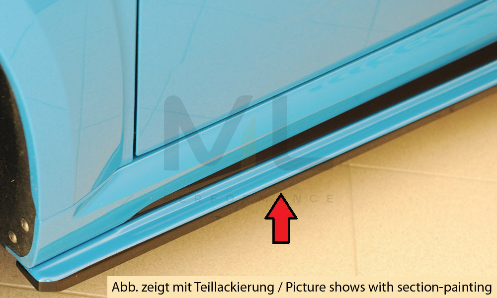 Rieger 00055186 Audi 8J-FV 8S Side Skirt Splitter (TT, TTS & TTRS) 8 | ML Performance UK Car Parts