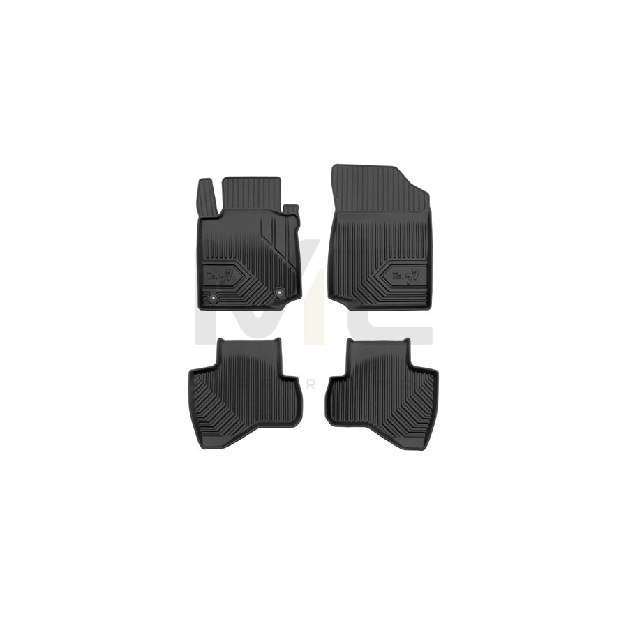 FROGUM Tailored, No.77 77409569 Floor mat set for PEUGEOT 107 Hatchback (PM, PN) Elastomer, Front and Rear, Quantity: 4, Black | ML Performance Car Parts