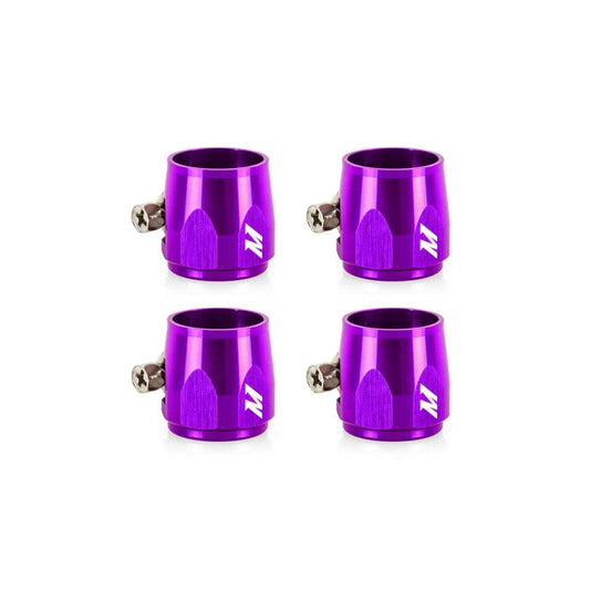 Mishimoto MMHXF-10-4-PR Aluminum -10AN Hex Finishers - Purple
