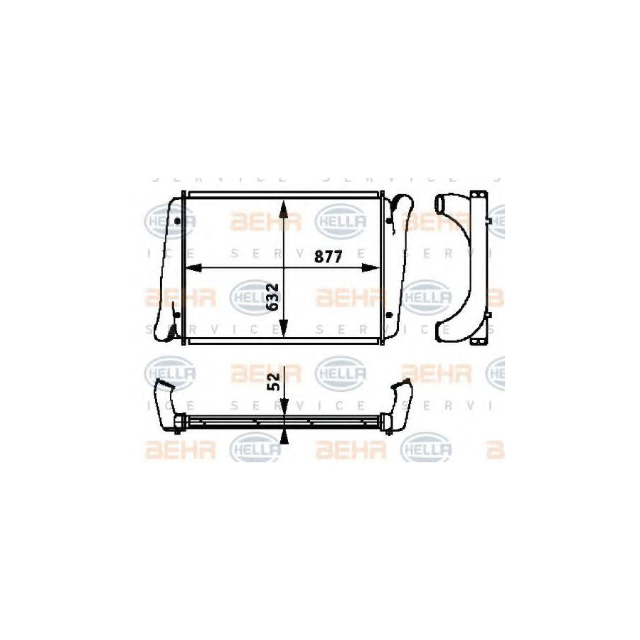 Hella 8ML 376 724-341 Intercooler