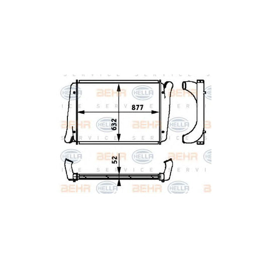 Hella 8ML 376 724-341 Intercooler