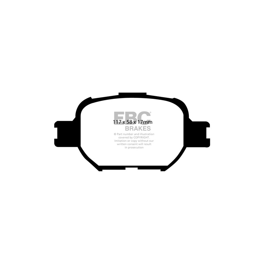EBC DP41325R Toyota Yellowstuff Front Brake Pads - Sumitomo Caliper 2 | ML Performance UK Car Parts