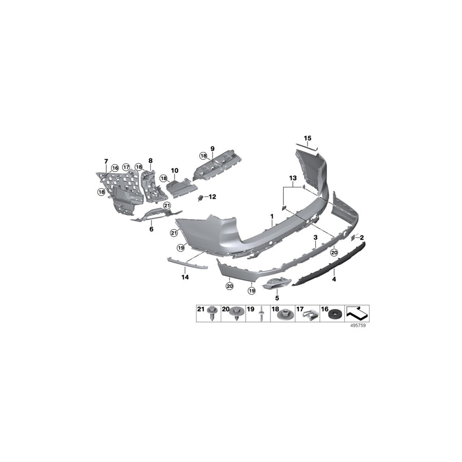 Genuine BMW 51127425478 G07 Flap, Towing Eye BASIS (Inc. X7 40iX, X7 50iX & X7 30dX) | ML Performance UK