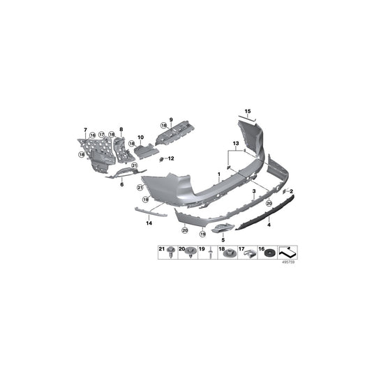 Genuine BMW 51127425478 G07 Flap, Towing Eye BASIS (Inc. X7 40iX, X7 50iX & X7 30dX) | ML Performance UK