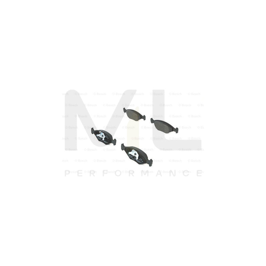 Bosch 0986424458 Brake Pad Set With Anti-Squeak Plate, With Piston Clip BP227 | ML Performance Car Parts