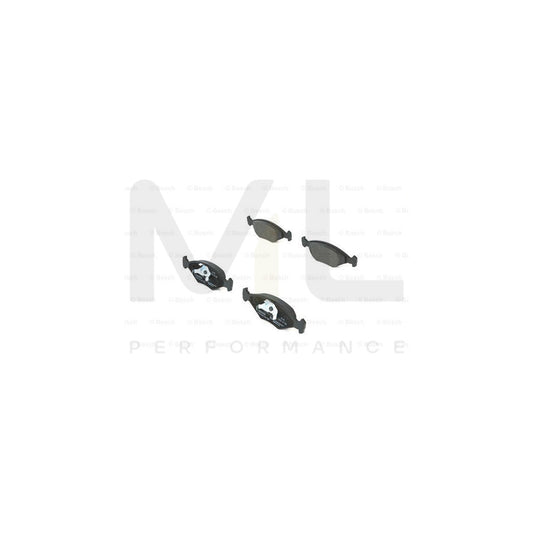 Bosch 0986424458 Brake Pad Set With Anti-Squeak Plate, With Piston Clip BP227 | ML Performance Car Parts