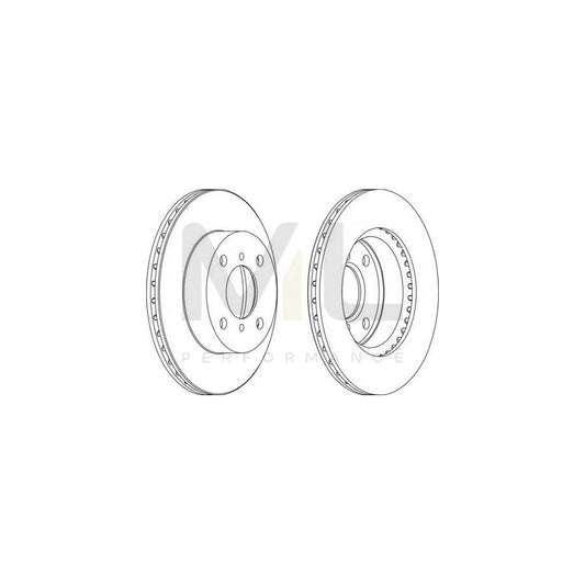 FERODO DDF1117-1 Brake Disc Vented | ML Performance Car Parts