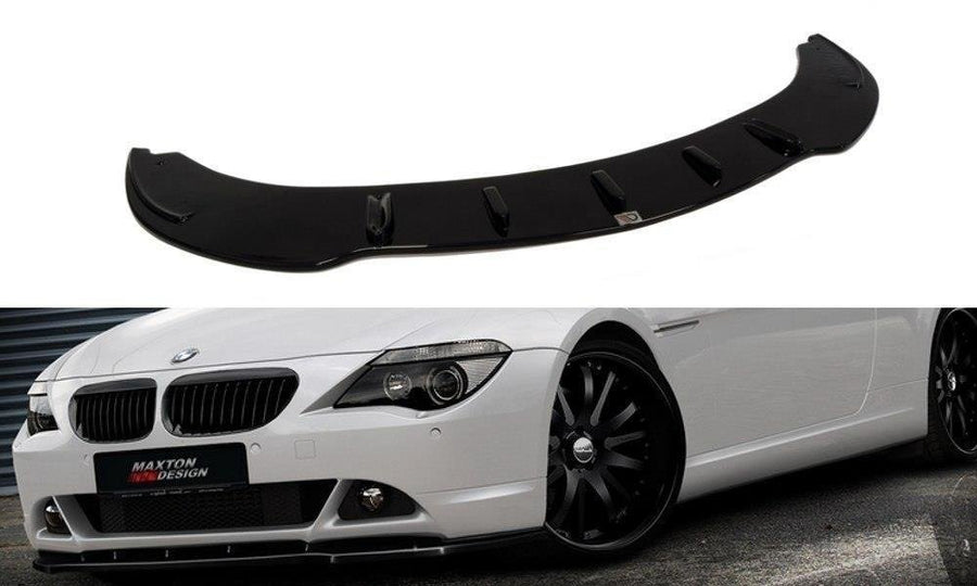 Maxton Design BM-6-63-FD1T Front Splitter V.1 BMW Series 6 E63 / E64 (Pre-Facelift) | ML Performance UK Car Parts