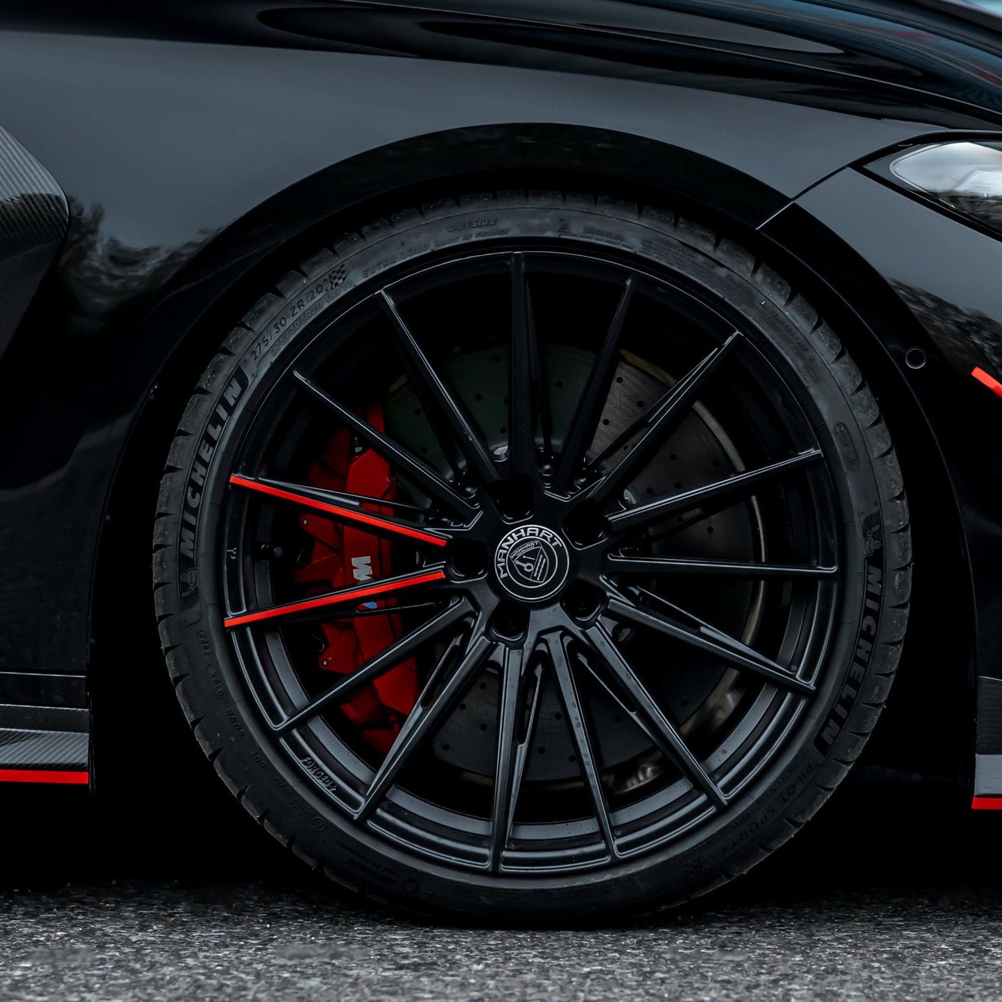 MANHART FOR BMW 4 SERIES  YIDO PERFORMANCE FORGED+ 1 RIM SET  MATTE BLACK