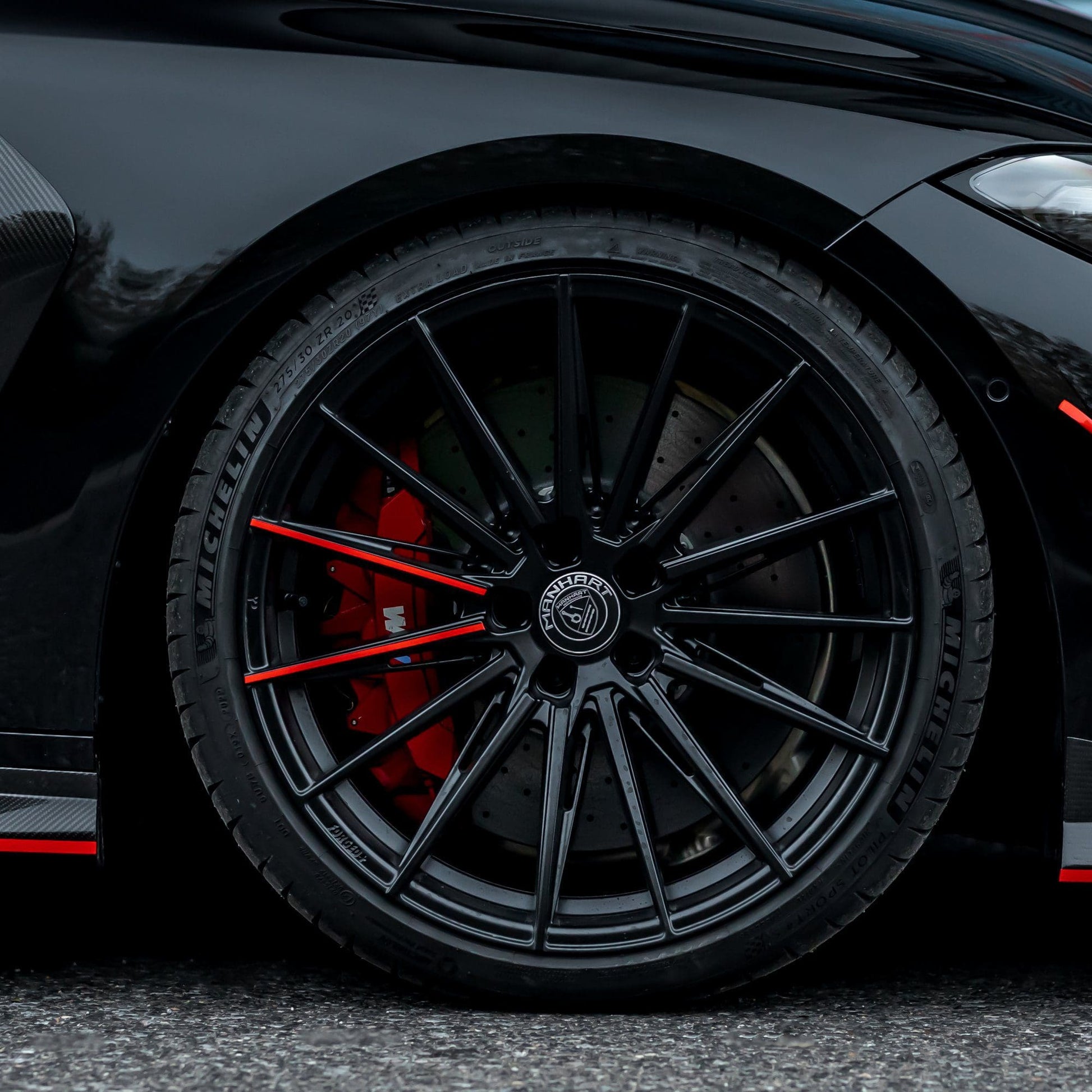 MANHART FOR BMW 4 SERIES  YIDO PERFORMANCE FORGED+ 1 RIM SET  MATTE BLACK