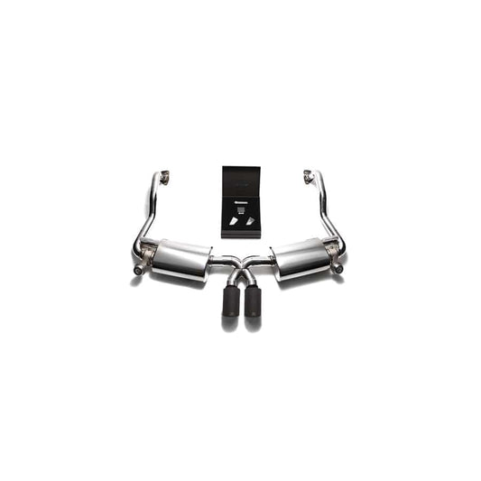 Armytrix P87N2-DS25M Valvetronic Exhaust System Porsche 987.2 Boxster | Cayman PDK 2009-2012 with Dual Matte Black 3.5"  | ML Performance UK UK Car Parts