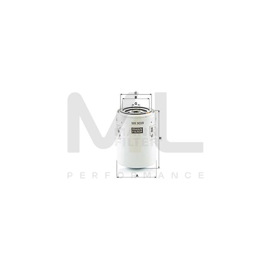 MANN-FILTER WK 9059 Fuel filter Spin-on Filter | ML Performance Car Parts