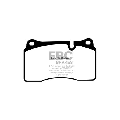 EBC DP41922R Land Rover Yellowstuff Front Brake Pads - TRW Caliper (Inc. Range Rover & Range Rover Sport) 2 | ML Performance UK Car Parts