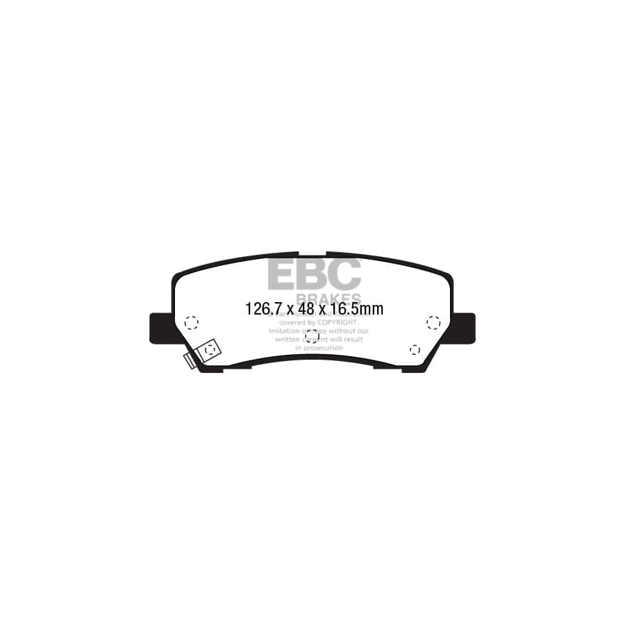 EBC PD08KR438 Ford Mustang Yellowstuff Rear Brake Pad & USR Disc Kit 2 | ML Performance UK Car Parts