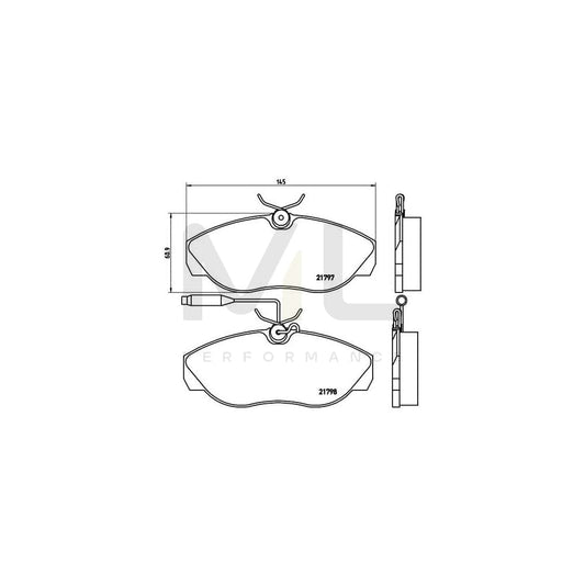Brembo P 23 068 Brake Pad Set With Brake Caliper Screws | ML Performance Car Parts