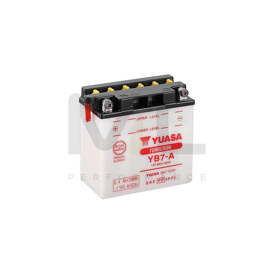 Yuasa YB7-A 12v Motorbike & Motorcycle Battery | ML Performance UK Car Parts