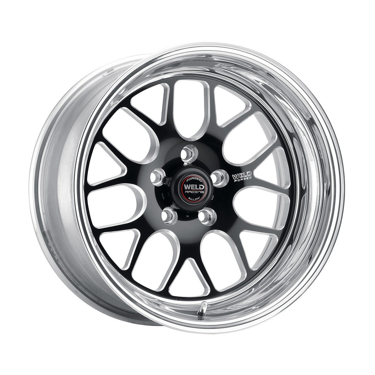 Weld 77MB8080B57A S77 Wheel 18x8 5x4.75 ET30 BS5.7 Black Center - Polished Shell