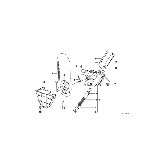 Genuine BMW 11411438282 E38 E31 Oil Pump (Inc. 850Ci, L7 & 750i) | ML Performance UK Car Parts