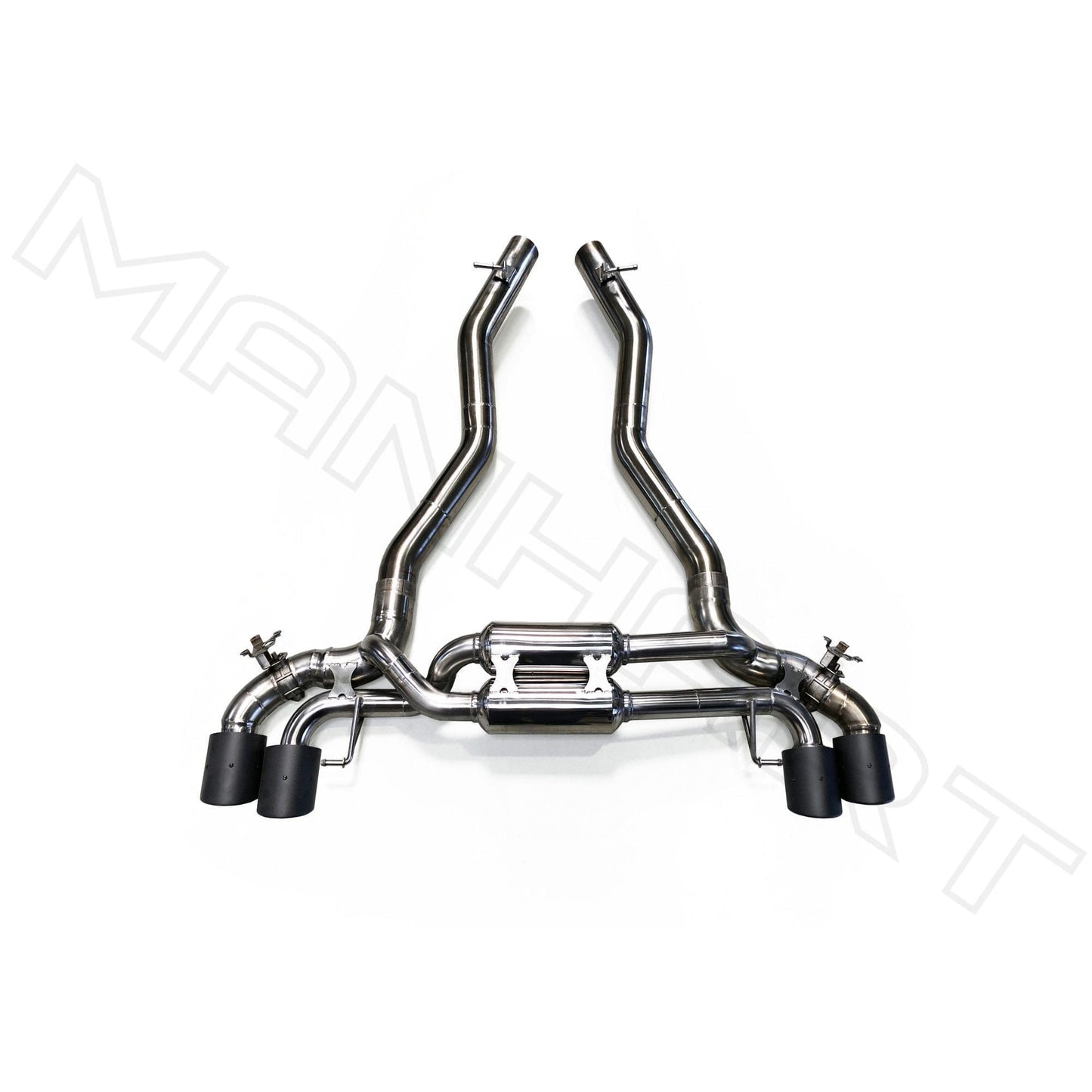 MANHART MH5F9011103_M8 SLIP-ON RACE EXHAUST FOR BMW F9X M8 (COMPETITION) WITH VALVE CONTROL