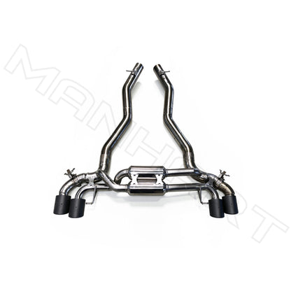 MANHART MH5F9011103_M8 SLIP-ON RACE EXHAUST FOR BMW F9X M8 (COMPETITION) WITH VALVE CONTROL
