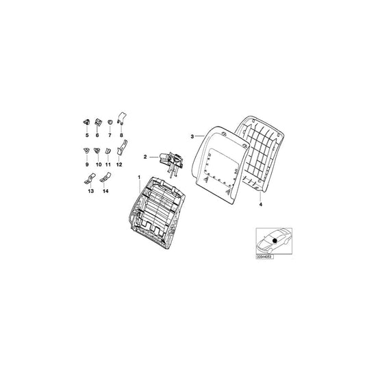 Genuine BMW 52107000929 E39 Vinyl Rear Panel ENGL.GRUEN (Inc. 525td, 525d & 535i) | ML Performance UK Car Parts