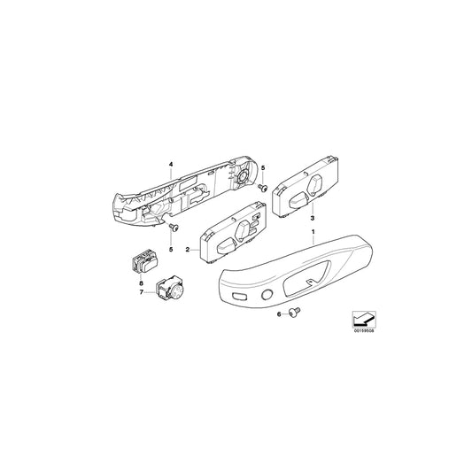 Genuine BMW 52109128771 E93 Covering Outer Left CREAMBEIGE (Inc. 320i, 318i & 330i) | ML Performance UK