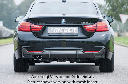 Rieger 00099261 BMW 4 Series F32 F33 F36 Rear Diffuser 7 | ML Performance UK Car Parts