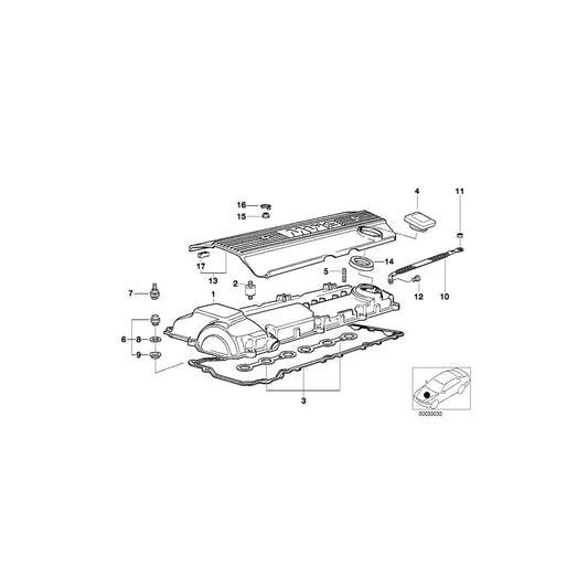 Genuine BMW 11121703462 E36 E34 Cover (Inc. 325is, 525ix & 320i) | ML Performance UK Car Parts