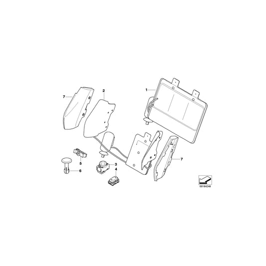 Genuine BMW 52109113878 E93 Carrier Plate, Right (Inc. 325d, 318i & 330i) | ML Performance UK