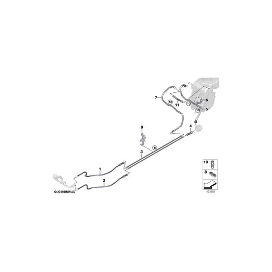 Genuine BMW 17128487017 Refrigerant Pipe Electric motor (Inc. i3 94Ah, i3s 120Ah & i3s 94Ah) | ML Performance UK Car Parts