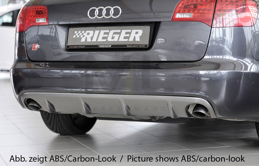 Rieger 00088051 Audi 4F A6 Rear Diffuser 1 | ML Performance UK Car Parts