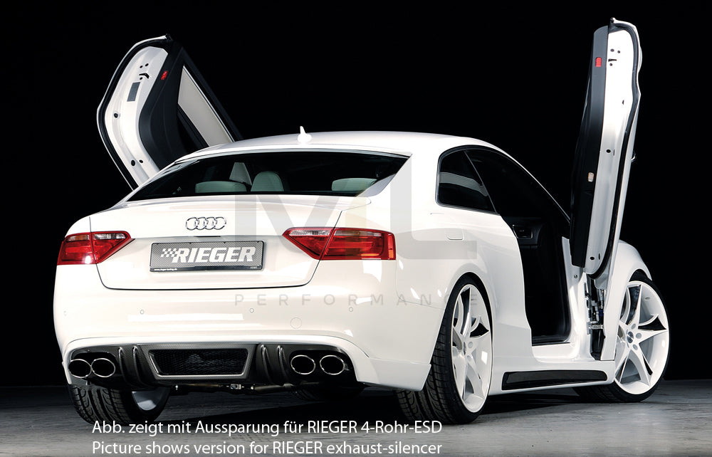 Rieger 00099075 Audi B8 B81 A5 Rear Diffuser 3 | ML Performance UK Car Parts