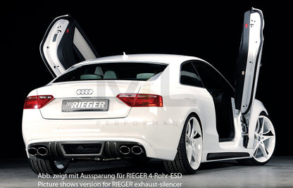 Rieger 00099075 Audi B8 B81 A5 Rear Diffuser 3 | ML Performance UK Car Parts