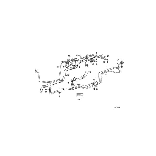 Genuine BMW 64501380695 E24 Tubing (Inc. M635CSi, 635CSi & 628CSi) | ML Performance UK Car Parts