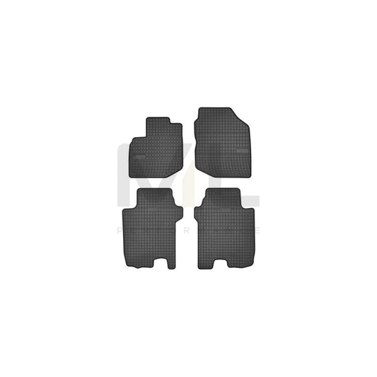 FROGUM Tailored 0836 Floor mat set for HONDA JAZZ Elastomer, Front and Rear, Quantity: 4, Black | ML Performance Car Parts