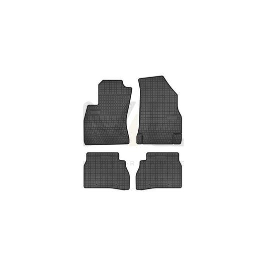 FROGUM Tailored 0910 Floor mat set for FIAT DOBLO Elastomer, Front and Rear, Quantity: 4, Black | ML Performance Car Parts