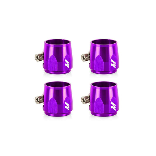 Mishimoto MMHXF-12-4-PR Aluminum -12AN Hex Finishers - Purple