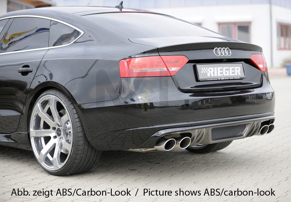 Rieger 00055438 Audi B8 B81 A5 Rear Diffuser 3 | ML Performance UK Car Parts