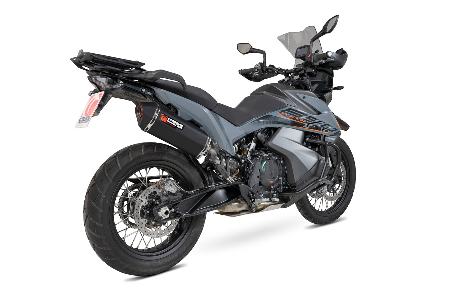 Scorpion RKT93BCER KTM Serket Parallel Slip-On - Black Ceramic Coated Sleeve (Adventure 890 / Adventure 890 R) | ML Performance UK UK