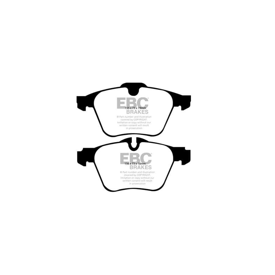 EBC PDKF986 Jaguar Ultimax Front Brake Pad & Plain Disc Kit - ATE Caliper 2 | ML Performance UK Car Parts