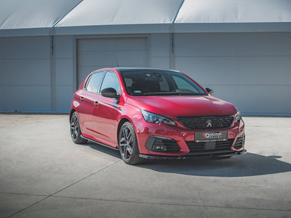 Maxton Design Peugeot 308 Gt MK2 Facelift (2017-) Front Splitter V2