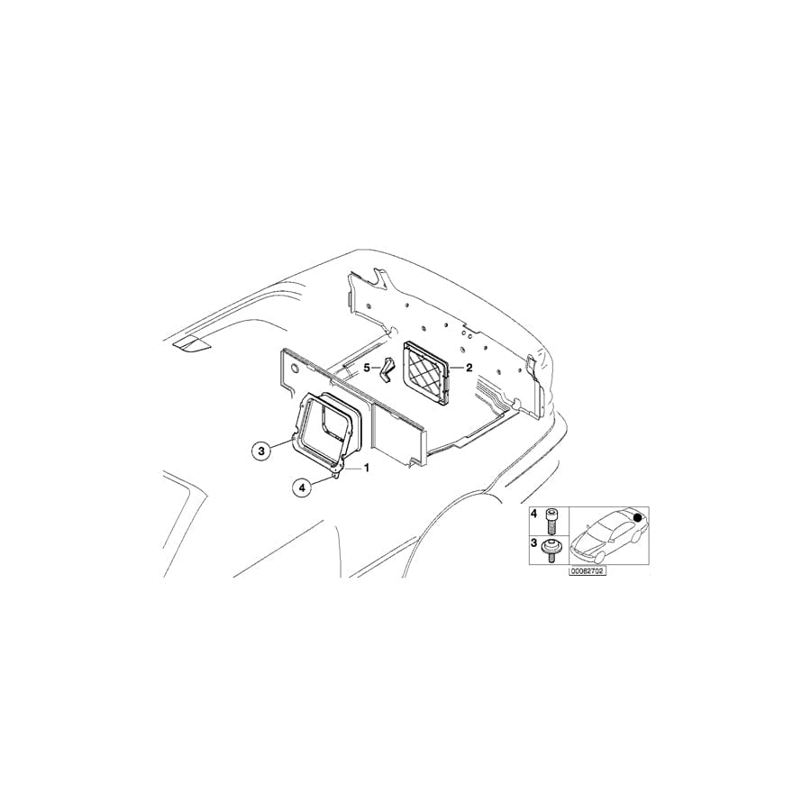 Genuine BMW 72608268951 E46 Cassette (Inc. 320Ci, 325Ci & 330Ci) | ML Performance UK Car Parts