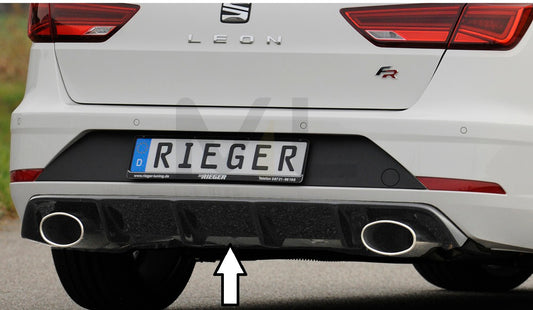 Rieger 00088147 SEAT 5F Leon FR Rear Diffuser 1 | ML Performance UK Car Parts